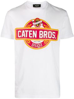 Dsquared2 футболка с принтом Caten Bros