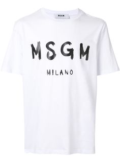 MSGM футболка с логотипом