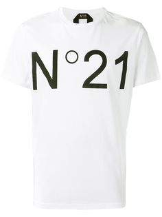 Nº21 футболка с принтом логотипа