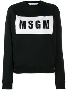 MSGM футболка с принтом