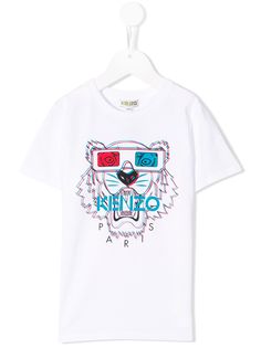 Kenzo Kids футболка с принтом Tiger