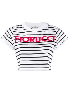 Fiorucci укороченная футболка с полосками