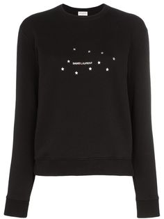 Saint Laurent толстовка с принтом и логотипом