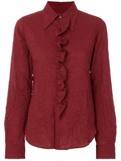 Romeo Gigli Pre-Owned рубашка с рюшами