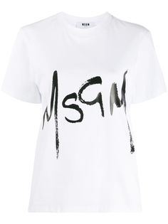 MSGM футболка с логотипом