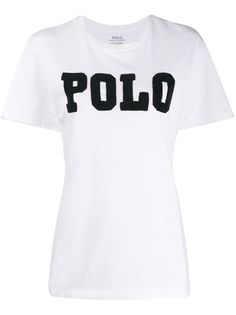 Polo Ralph Lauren футболка с декорированным логотипом