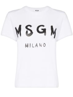 MSGM футболка с логотипом
