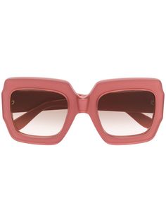 Gucci Eyewear массивные солнцезащитные очки в квадратной оправе