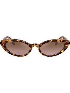 Miu Miu Eyewear солнцезащитные очки в оправе кошачий глаз