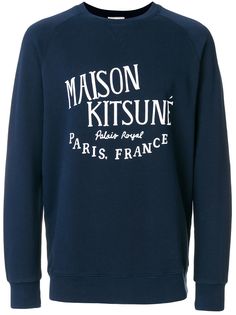 Maison Kitsuné толстовка с принтом логотипа