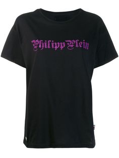 Philipp Plein футболка с логотипом из страз