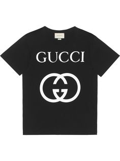 Gucci футболка кроя оверсайз с логотипом