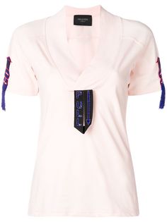 Mr & Mrs Italy embroidered detail T-shirt