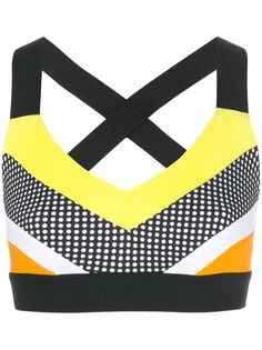 No Ka Oi colour block cropped top