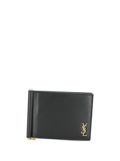 Saint Laurent кошелек с зажимом для банкнот и декором Monogram