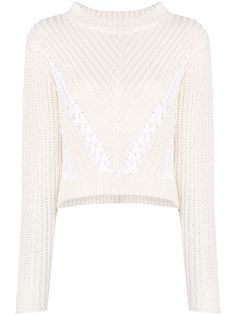 3.1 Phillip Lim укороченный трикотажный джемпер