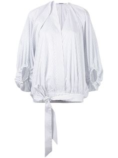 Chalayan блузка с присборенными рукавами