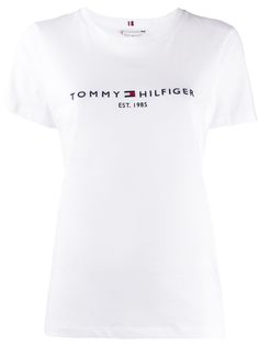 Tommy Hilfiger футболка с вышитым логотипом