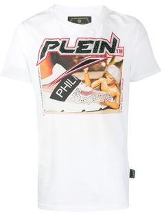 Philipp Plein декорированная футболка с графичным принтом