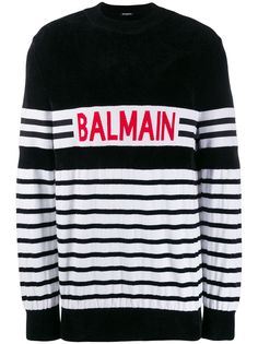 Balmain джемпер в полоску