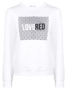 RedValentino толстовка с принтом LoveRed