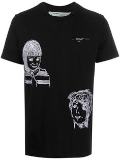 Off-White футболка с графичным принтом