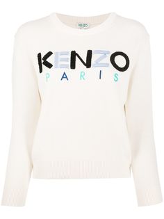 Kenzo свитер с фактурным логотипом