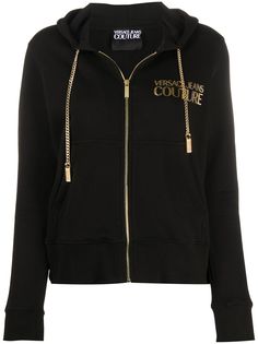 Versace Jeans Couture худи на молнии с логотипом