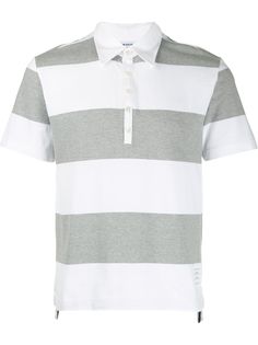 Thom Browne рубашка-регби с полосками 4-Bar