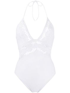 Ermanno Scervino купальник с кружевными вставками в технике макраме