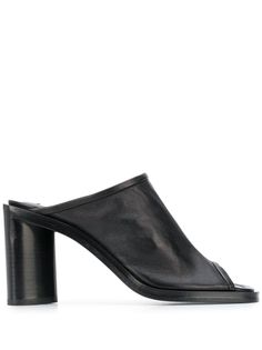 Acne Studios мюли на блочном каблуке с открытым носком