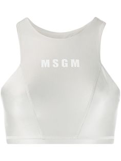 MSGM укороченный топ с логотипом