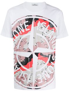 Stone Island футболка с нашивкой-логотипом