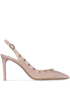 Valentino туфли Valentino Garavani Rockstud 85 с ремешком на пятке