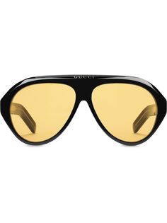 Gucci Eyewear солнцезащитные очки Navigator с логотипом GG