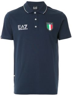 Ea7 Emporio Armani chest logo polo shirt