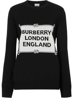 Burberry джемпер вязки интарсия