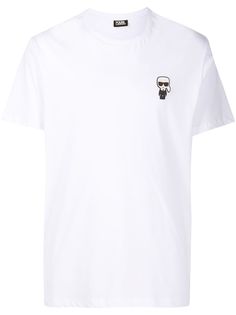 Karl Lagerfeld футболка с нашивкой-логотипом