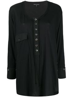 Ann Demeulemeester блузка с круглым вырезом