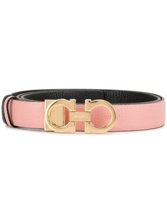 Salvatore Ferragamo двусторонний регулируемый ремень с декором Gancini