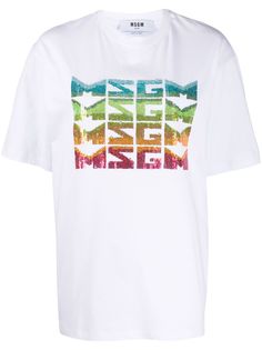 MSGM футболка с логотипом