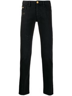 Emporio Armani джинсы прямого кроя с декоративной строчкой