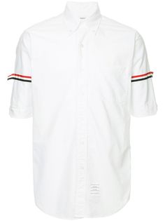 Thom Browne рубашка с полосками на рукавах