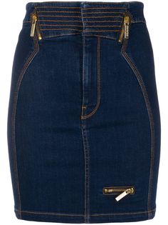 Versace Jeans Couture облегающая джинсовая юбка
