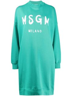 MSGM платье-свитер с логотипом