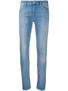 Emporio Armani джинсы скинни с эффектом потертости