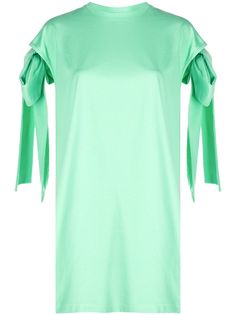 MSGM платье с завязками на рукавах
