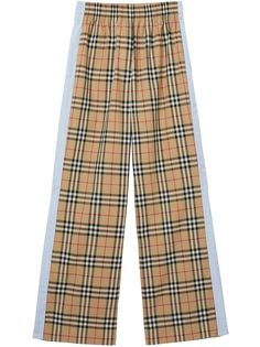 Burberry брюки в клетку Vintage Check с завышенной талией