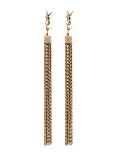 Saint Laurent серьги-кисточки YSL