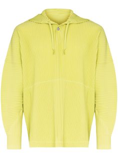 Homme Plissé Issey Miyake pleated drawstring hoodie